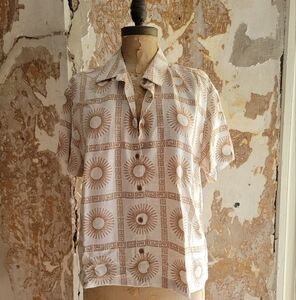 Sunburst Patterned Top